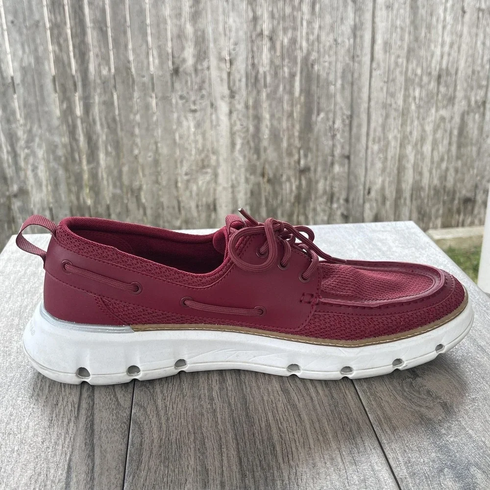Cole Haan Zerogrand Regatta Boat Shoes Men11.5 Red Mesh Grand 360 Dock C35976